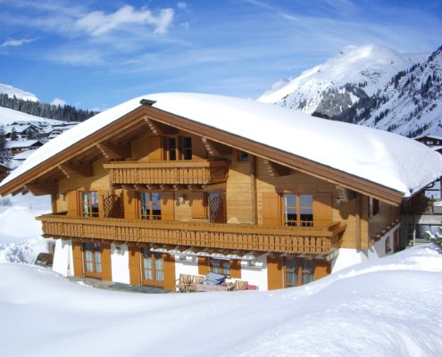 Winter Ansicht - Apartments Haus Schönblick - Lech am Arlberg